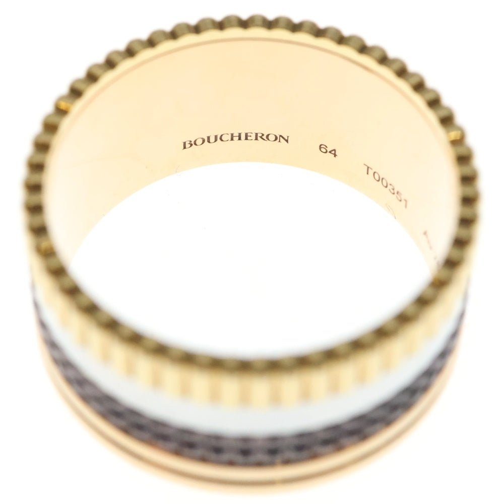 BOUCHERON(ブシュロン) キャトルクラシック ラージ リング PVD/750YG/PG/WG #64 指輪 ジュエリー
