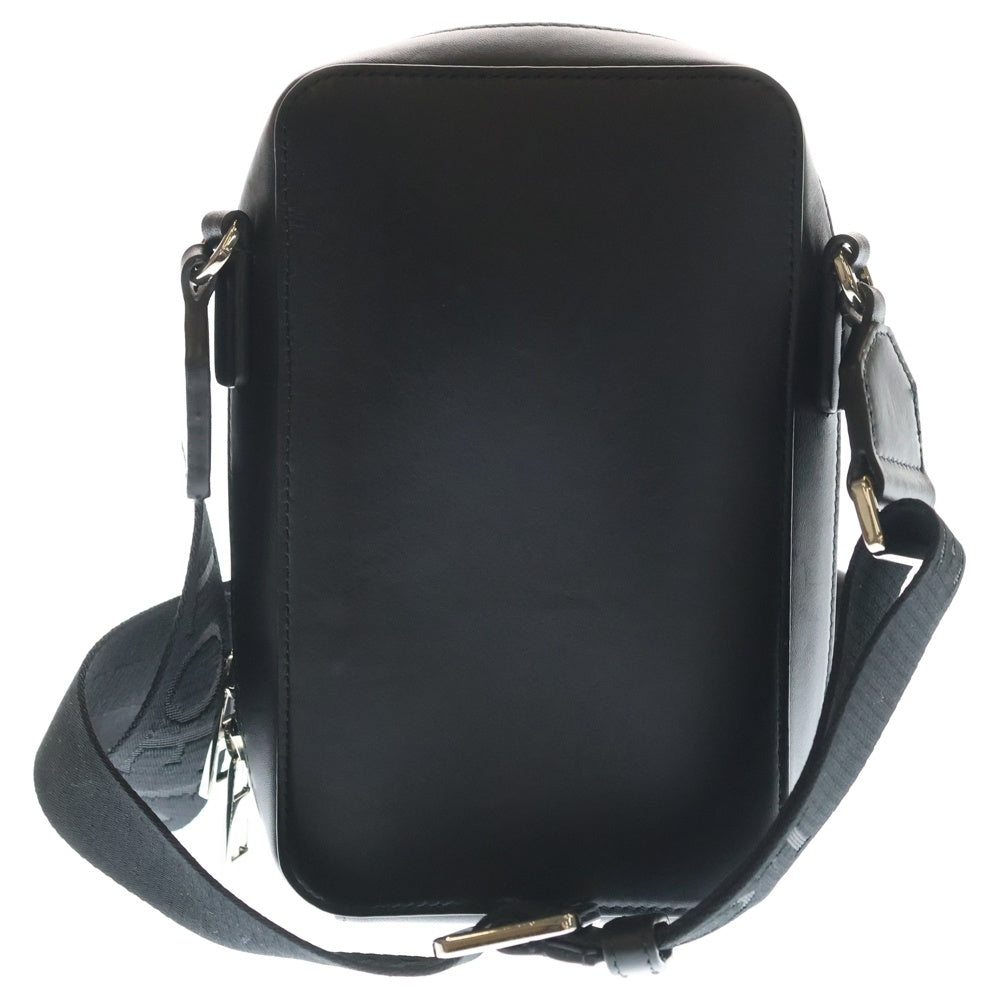 LOEWE(ロエベ) バーティカル クロスボディバッグ ショルダーバッグ ミニバッグ ブラック レザー シルバー金具 レディース