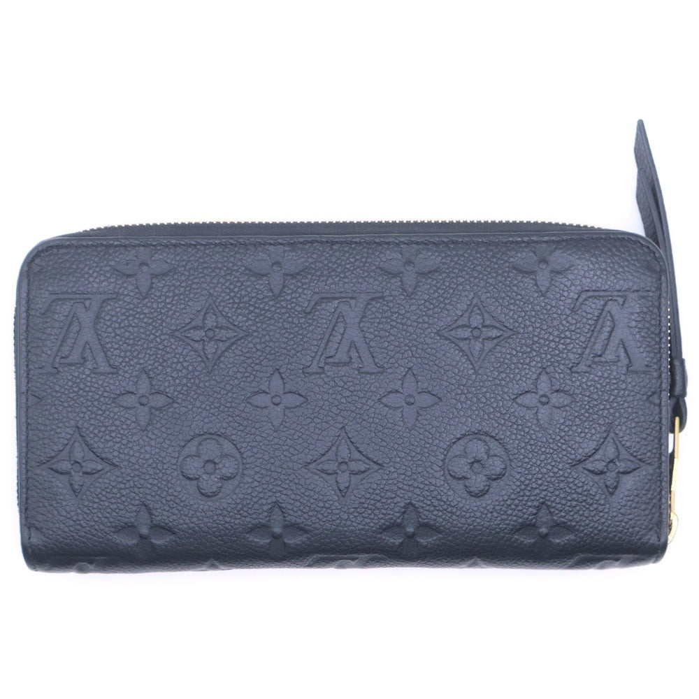 LOUIS VUITTON(ルイヴィトン) モノグラムアンプラント ジッピーウォレット レザーロングウォレット 長財布 ブラック M61864 レディース