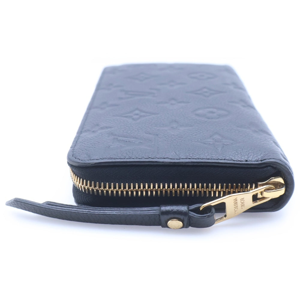 LOUIS VUITTON(ルイヴィトン) モノグラムアンプラント ジッピーウォレット レザーロングウォレット 長財布 ブラック M61864 レディース