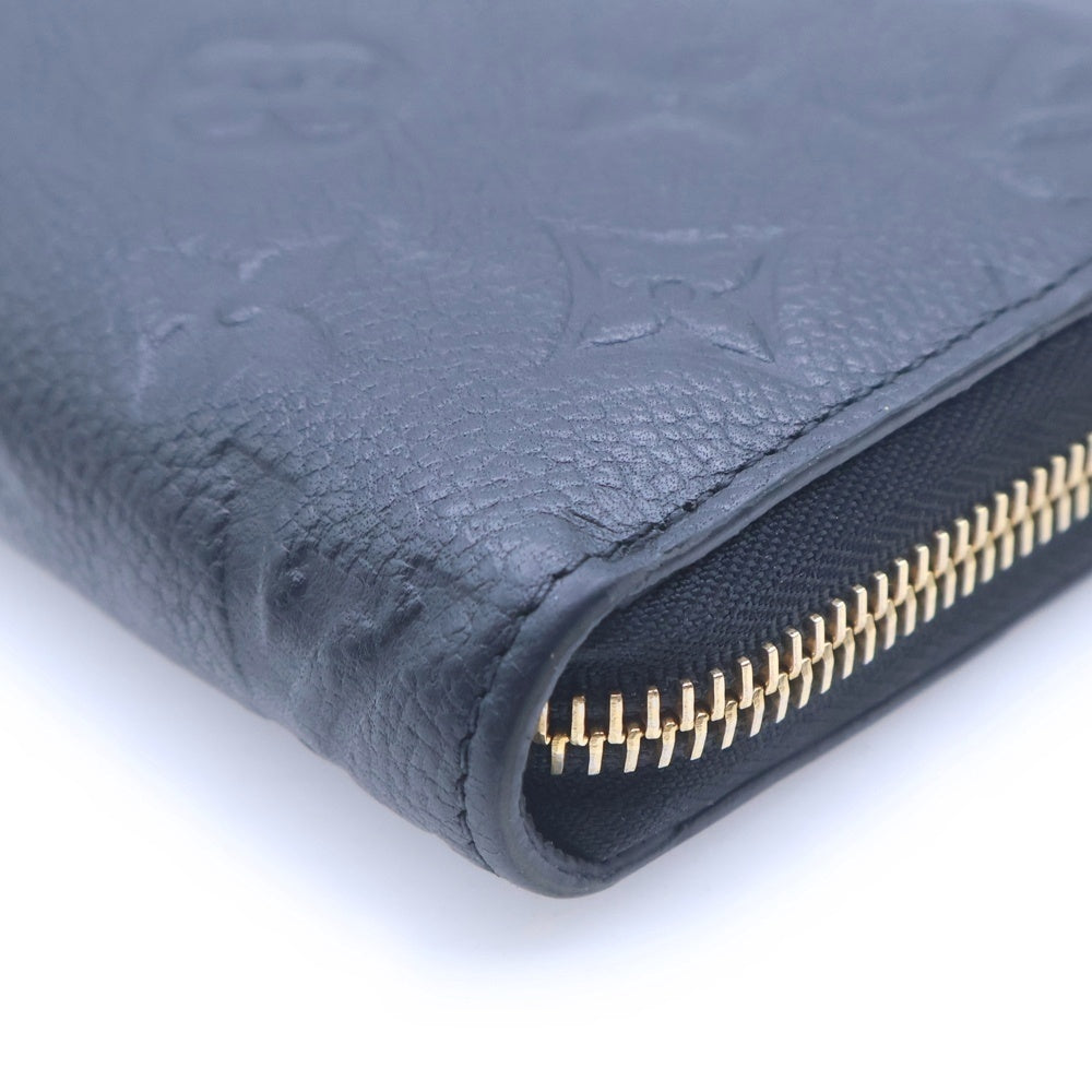 LOUIS VUITTON(ルイヴィトン) モノグラムアンプラント ジッピーウォレット レザーロングウォレット 長財布 ブラック M61864 レディース