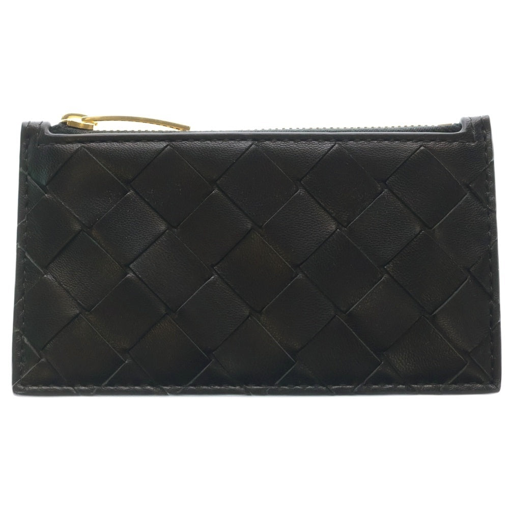 BOTTEGA VENETA(ボッテガヴェネタ) イントレチャート カードケース 小銭入れ ブラック レザー