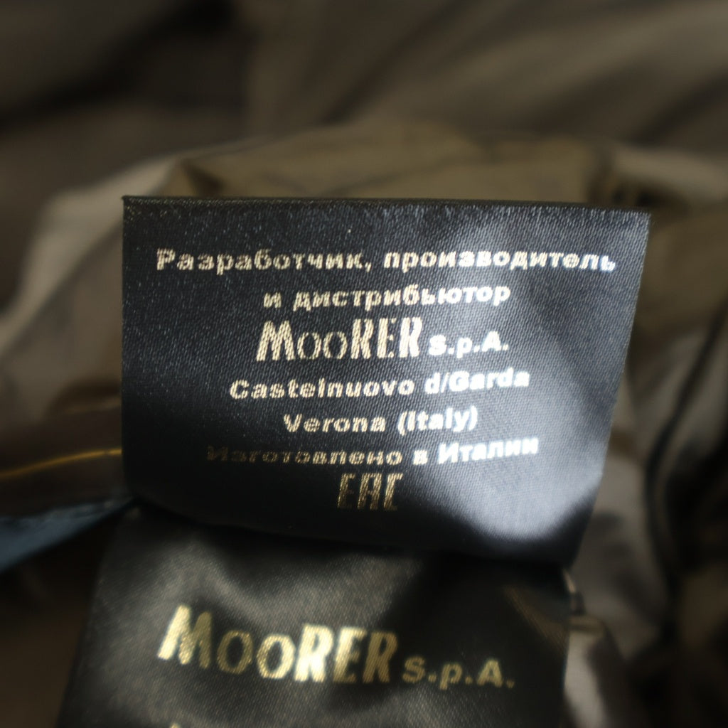MOORER(ムーレー) ALEX-OS アレックス ピーチスキン フーデッド ダウンジャケット グレー