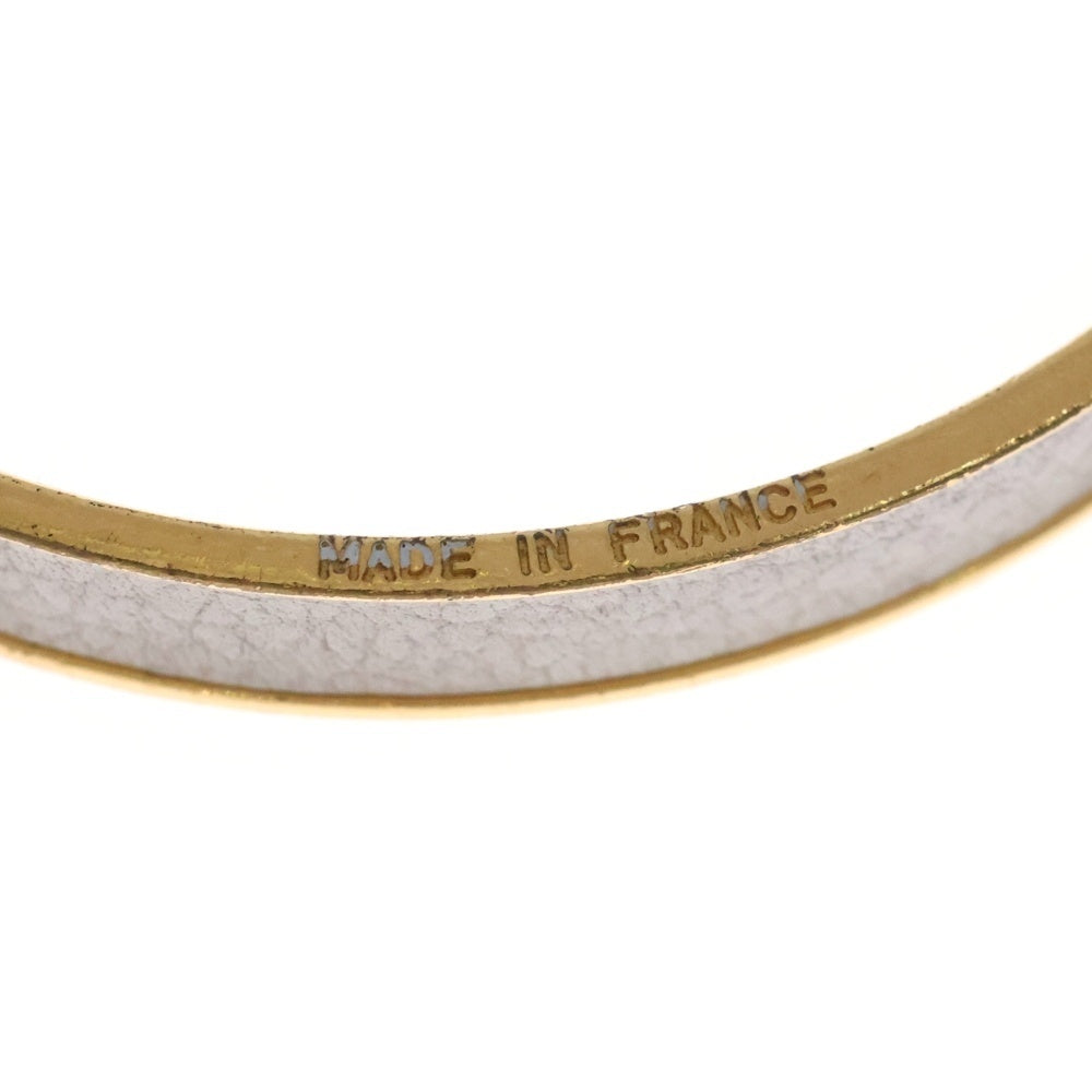 HERMES(エルメス) ケリー ブレスレット バングル パドロック 南京錠 ゴールド×アイボリー GP レディース