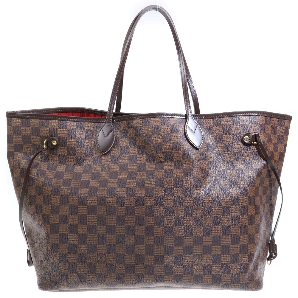 LOUIS VUITTON(ルイヴィトン) ダミエ ネヴァーフルGM トートバッグ ハンドバッグ ブラウン レザー PVC N51106 ゴールド金具 レディース