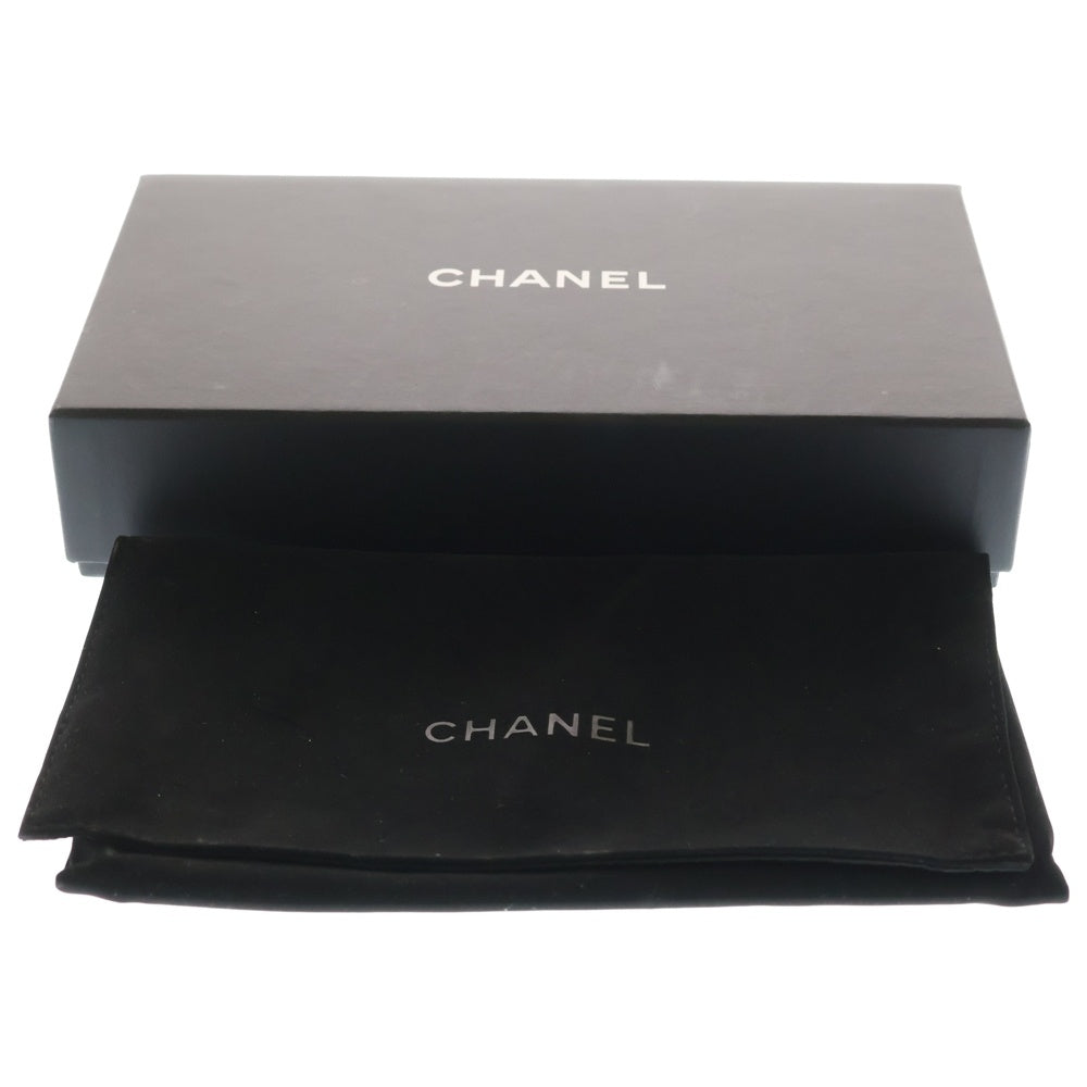 CHANEL(シャネル) マトラッセ ラウンドファスナー ロングウォレット 長財布 カードケース ブラック キャビアスキン ゴールド金具 レディース