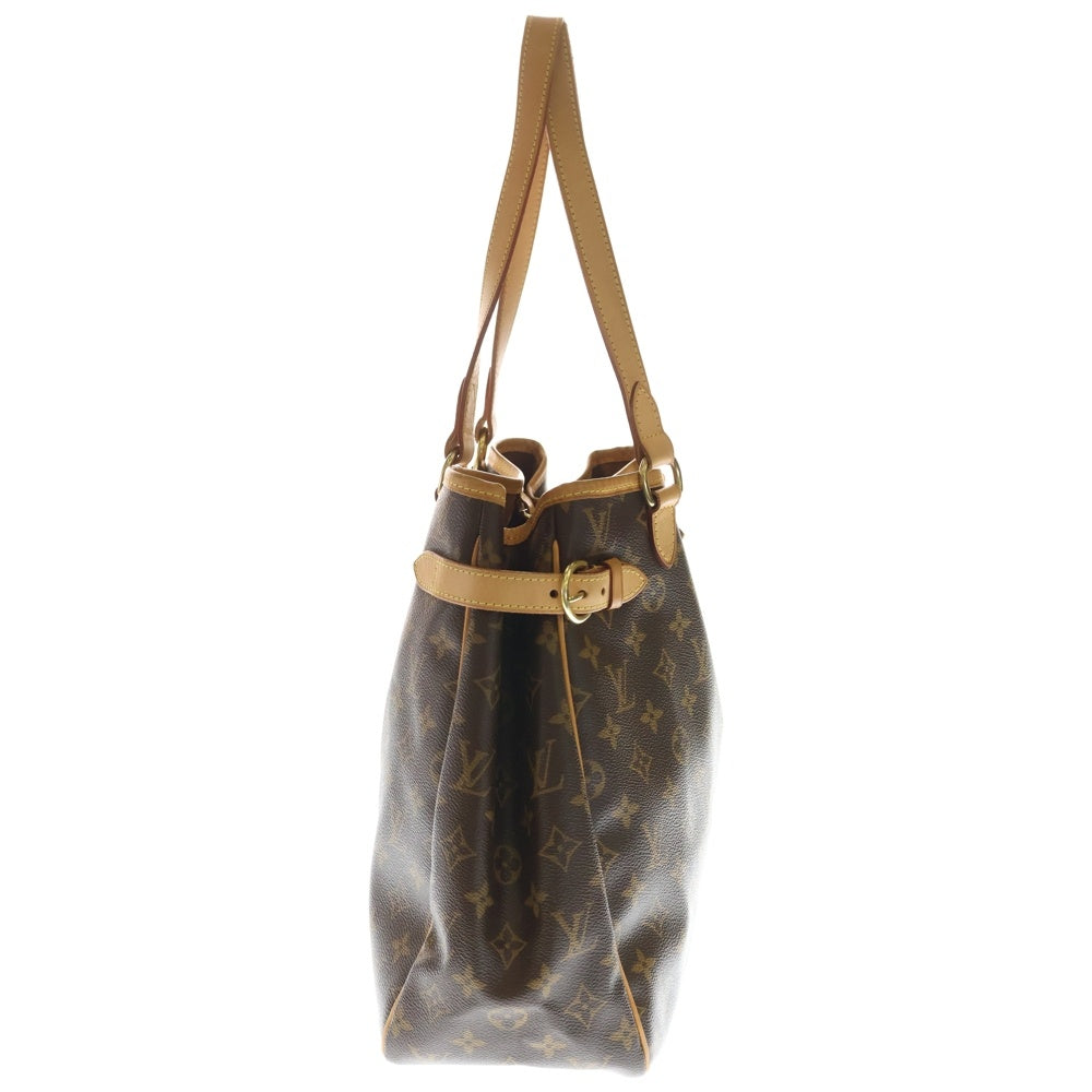 LOUIS VUITTON(ルイヴィトン) モノグラム バティニョール オリゾンタル ハンドバッグ トートバッグ ブラウン PVCレザー M51154 ゴールド金具 レディース