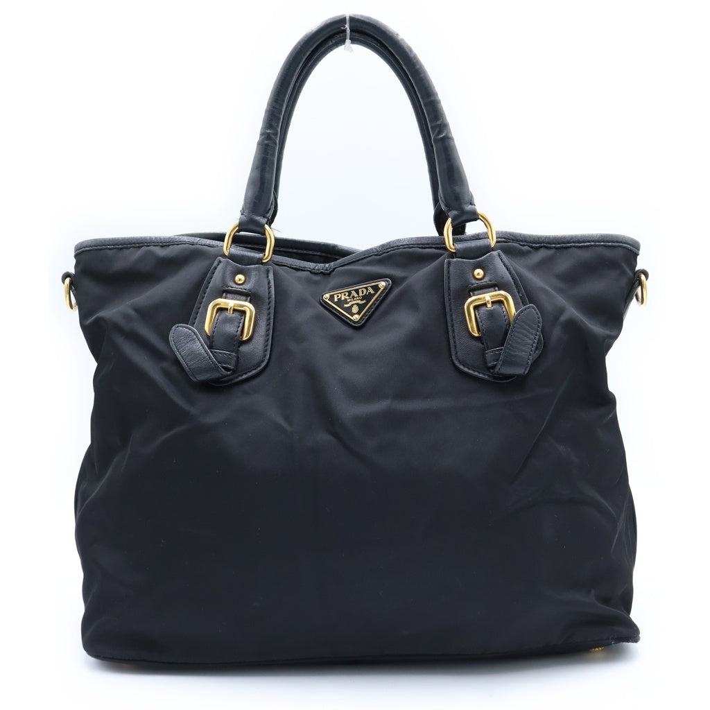 PRADA(プラダ) トライアングルロゴ テスート ハンドバッグ ブラック BN1826 レディース