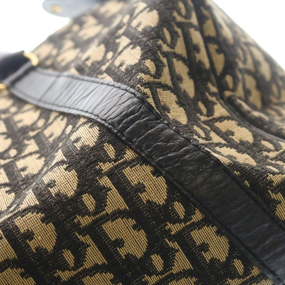 DIOR(ディオール) トロッター ミニボストンバッグ ハンドバッグ ネイビー キャンバス レディース