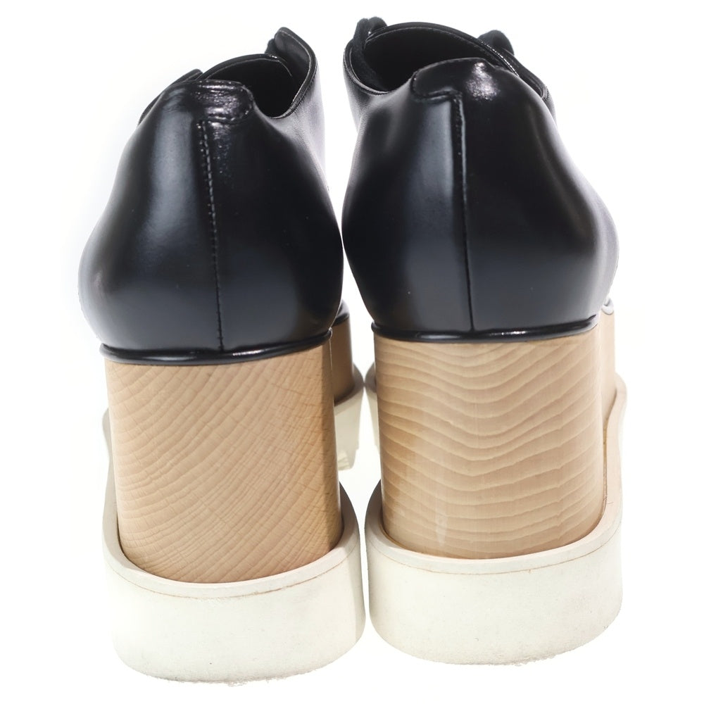STELLA McCARTNEY(ステラマッカートニー) エリス ウッドシューズ レザー ブラック レディース