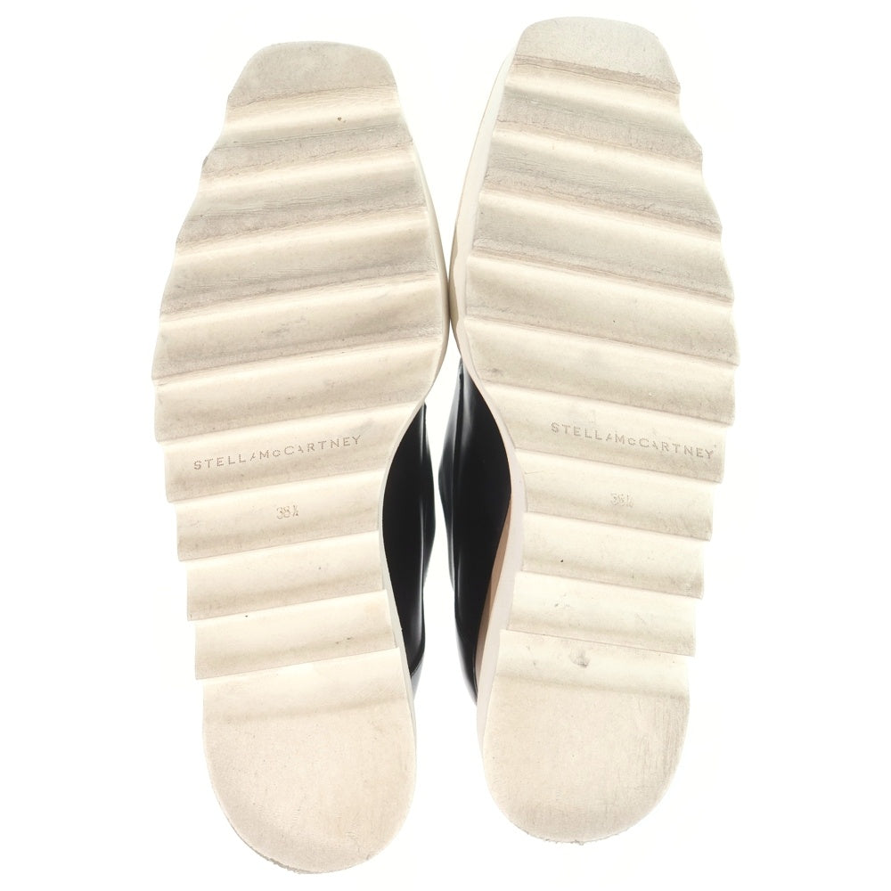 STELLA McCARTNEY(ステラマッカートニー) エリス ウッドシューズ レザー ブラック レディース