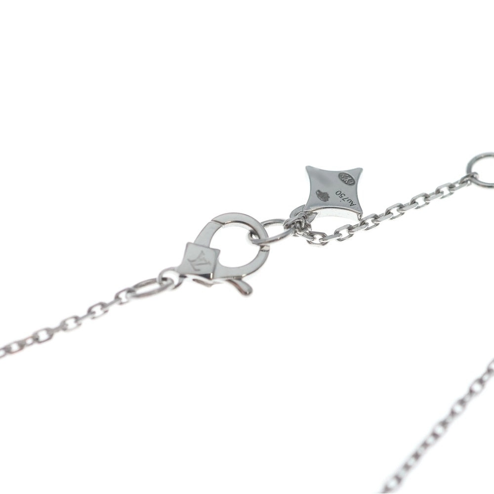 LOUIS VUITTON(ルイヴィトン) LVダイヤモンド ダブル ペンダント ネックレス K18WG ホワイトゴールド Q03001 レディース