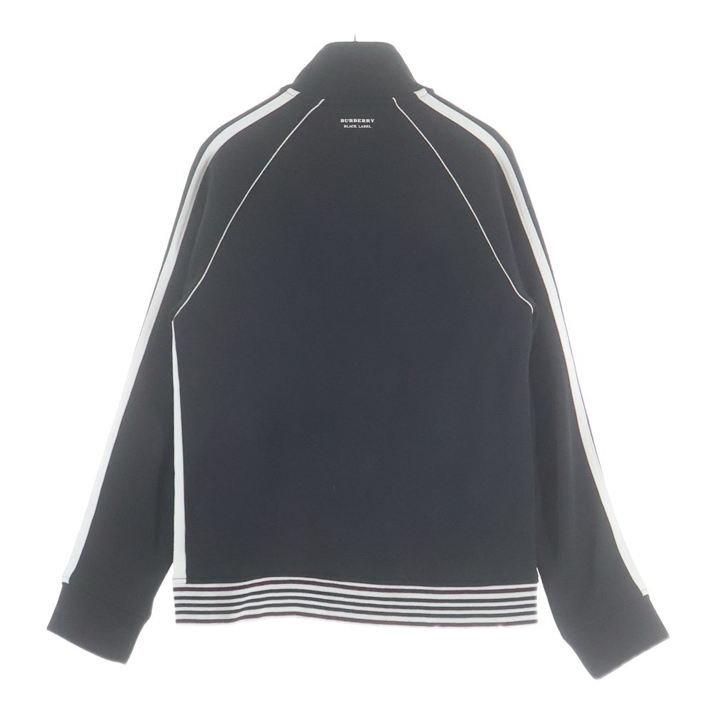 BURBERRY BLACK LABEL(バーバリー ブラックレーベル) サイドライン ジップアップ トラックジャケット ブラック