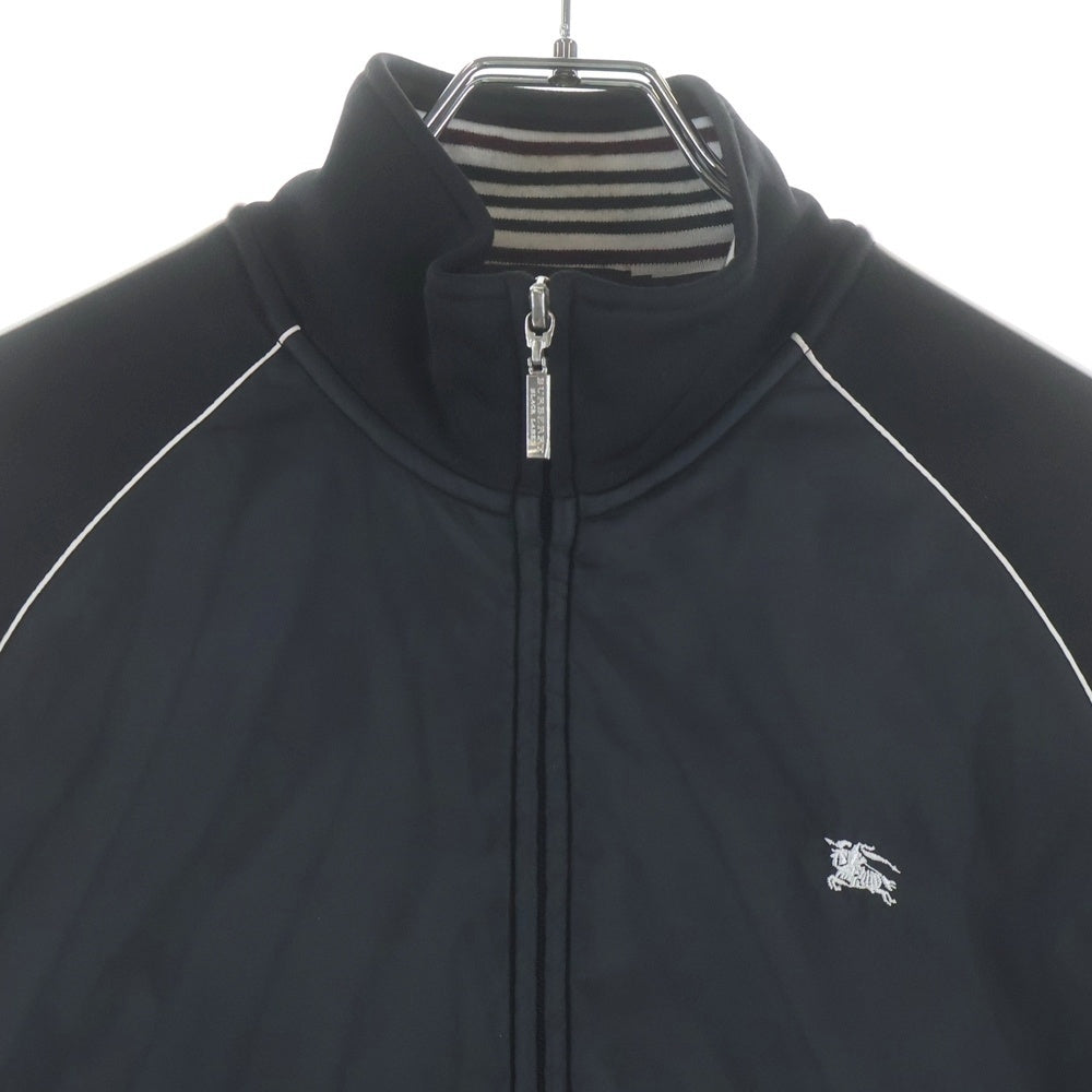 BURBERRY BLACK LABEL(バーバリー ブラックレーベル) サイドライン ジップアップ トラックジャケット ブラック