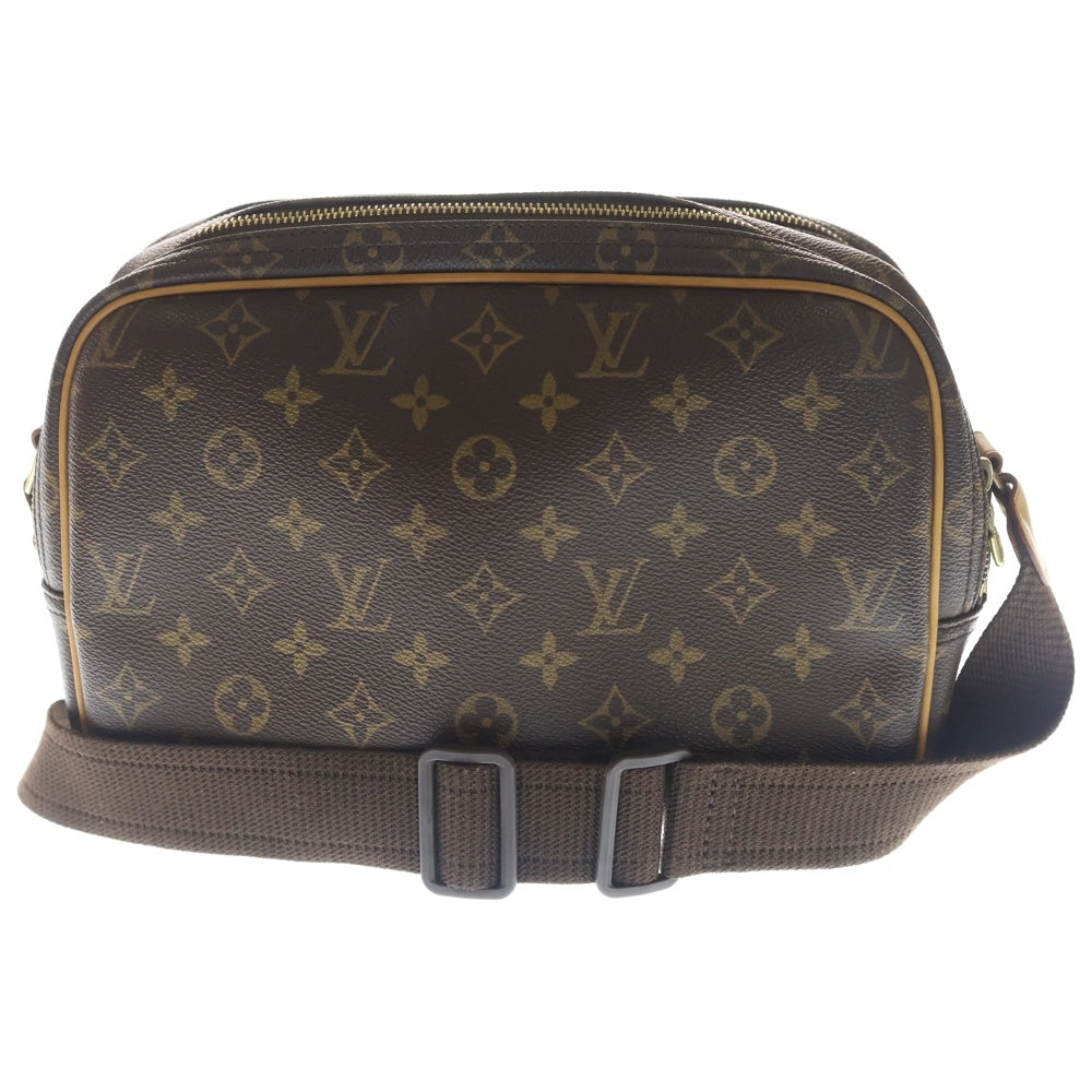 LOUIS VUITTON(ルイヴィトン) モノグラム リポーターPM ショルダーバッグ ブラウン PVCレザー M45254 ゴールド金具 レディース