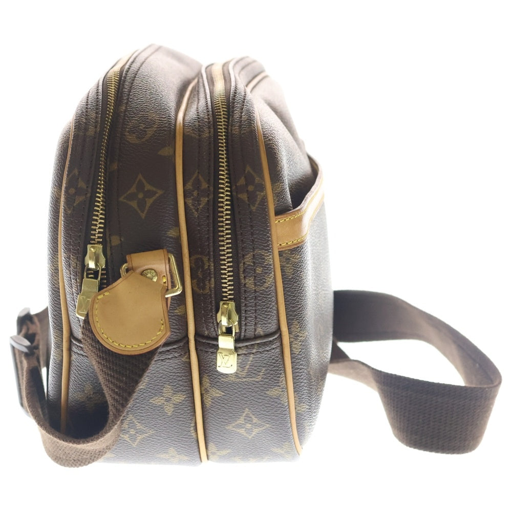 LOUIS VUITTON(ルイヴィトン) モノグラム リポーターPM ショルダーバッグ ブラウン PVCレザー M45254 ゴールド金具 レディース