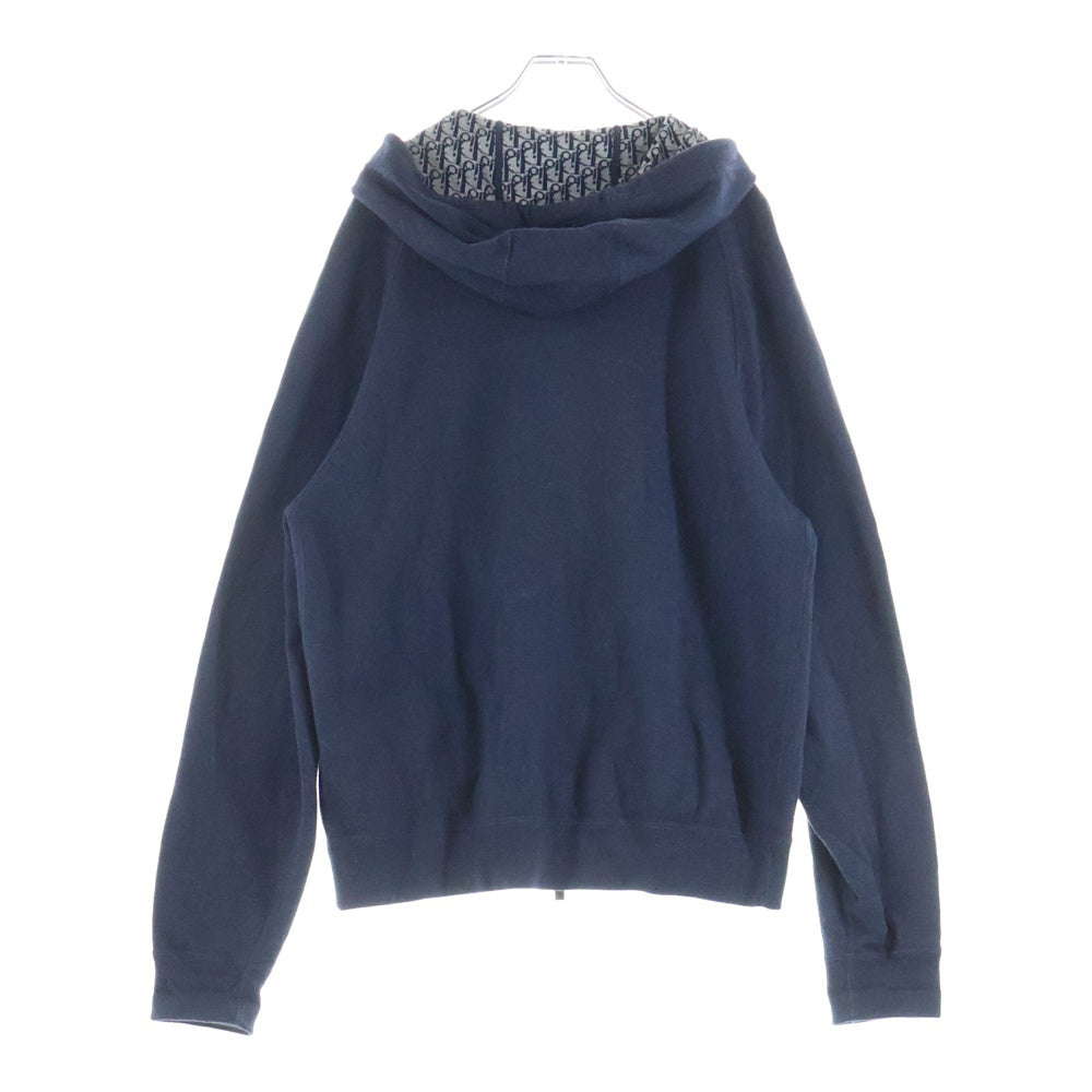 DIOR(ディオール) 21SS Loose Zipper Hooded Jacket オブリーク ジップアップパーカー ネイビー 113M221AT225
