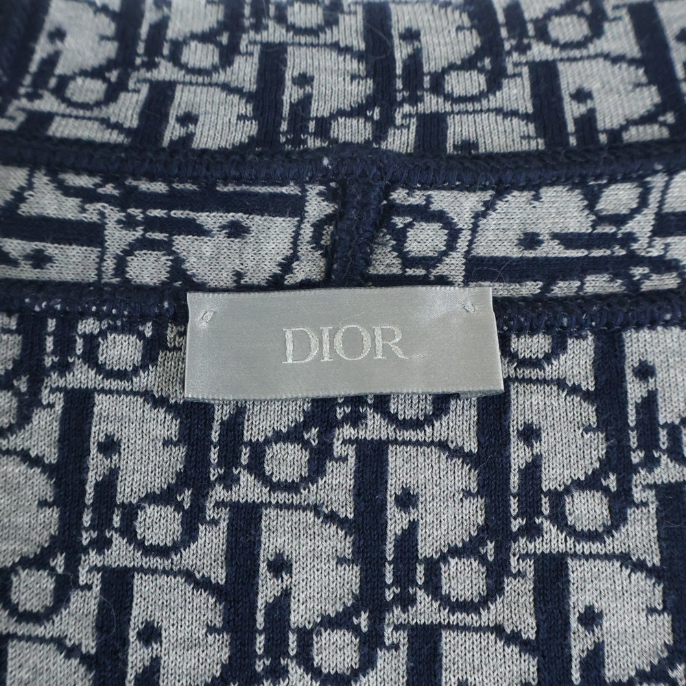 DIOR(ディオール) 21SS Loose Zipper Hooded Jacket オブリーク ジップアップパーカー ネイビー 113M221AT225