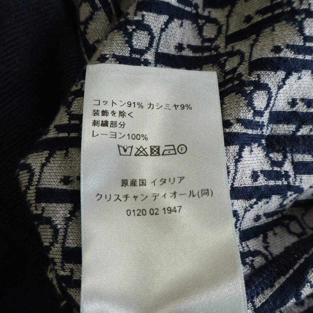 DIOR(ディオール) 21SS Loose Zipper Hooded Jacket オブリーク ジップアップパーカー ネイビー 113M221AT225