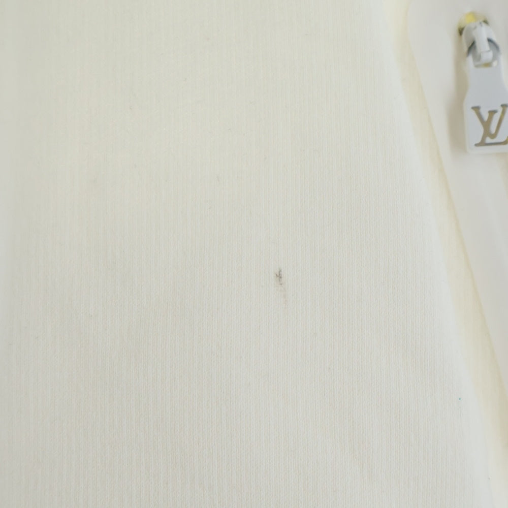 LOUIS VUITTON(ルイヴィトン) 24AW ラバーワッペンロゴ プルオーバー スウェットパーカー ホワイト RM242MH ZA8 HRY55W