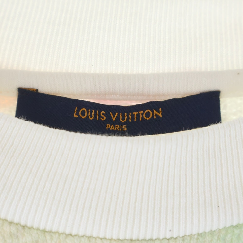 LOUIS VUITTON(ルイヴィトン) 21SS モノグラムウォーターカラージャイアントクルーネックスウェット モノグラムプリント トレーナー ホワイト RM211V AU4 HLY02W