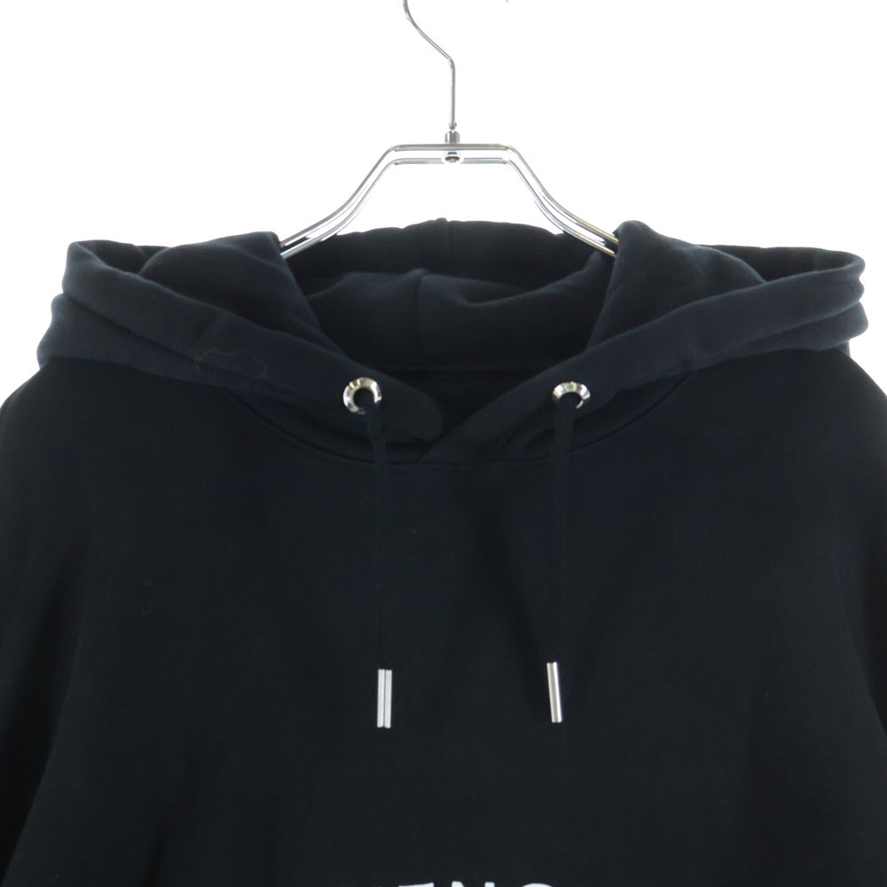 GIVENCHY(ジバンシィ) ロゴプリント プルオーバースウェットパーカー フーディー ブラック