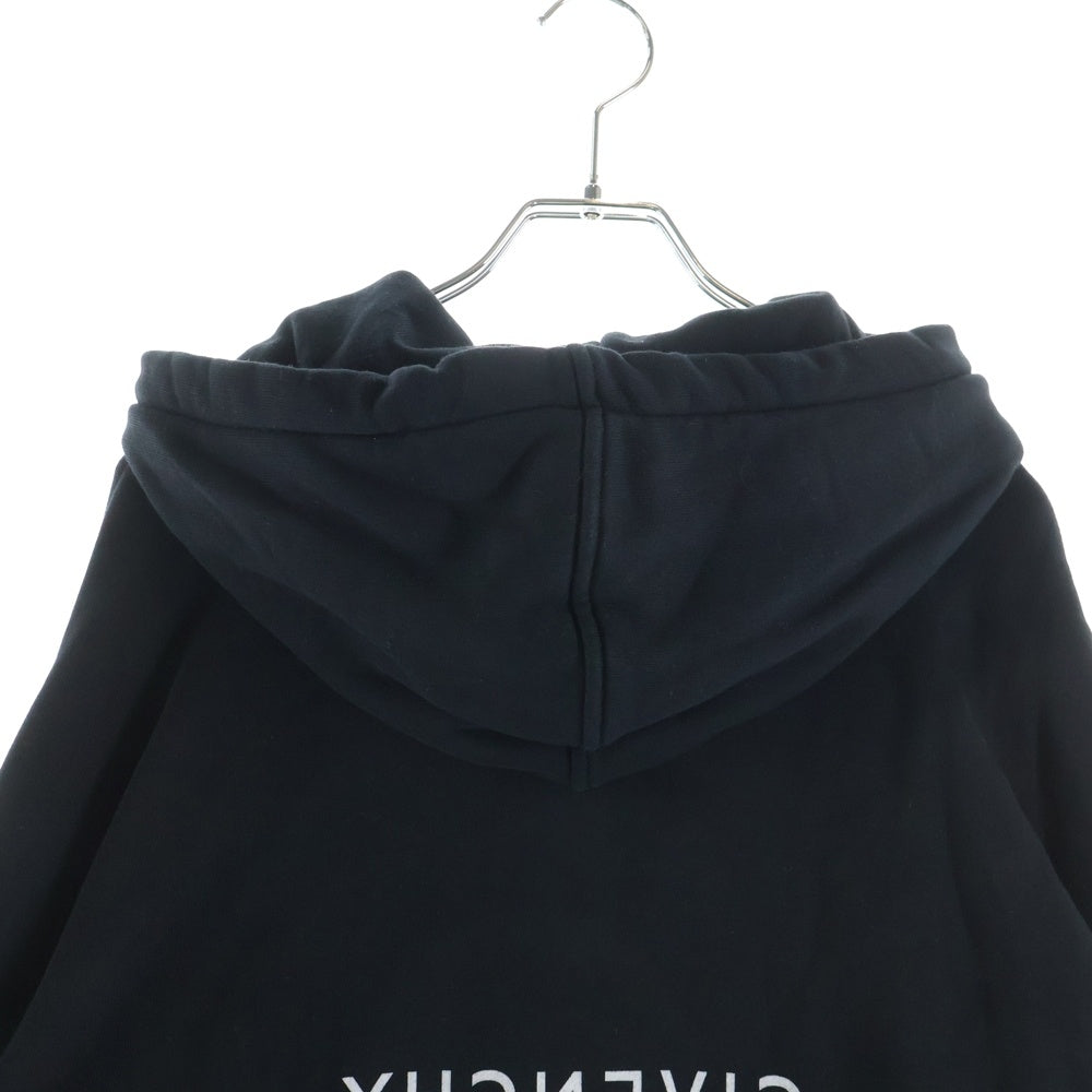 GIVENCHY(ジバンシィ) ロゴプリント プルオーバースウェットパーカー フーディー ブラック