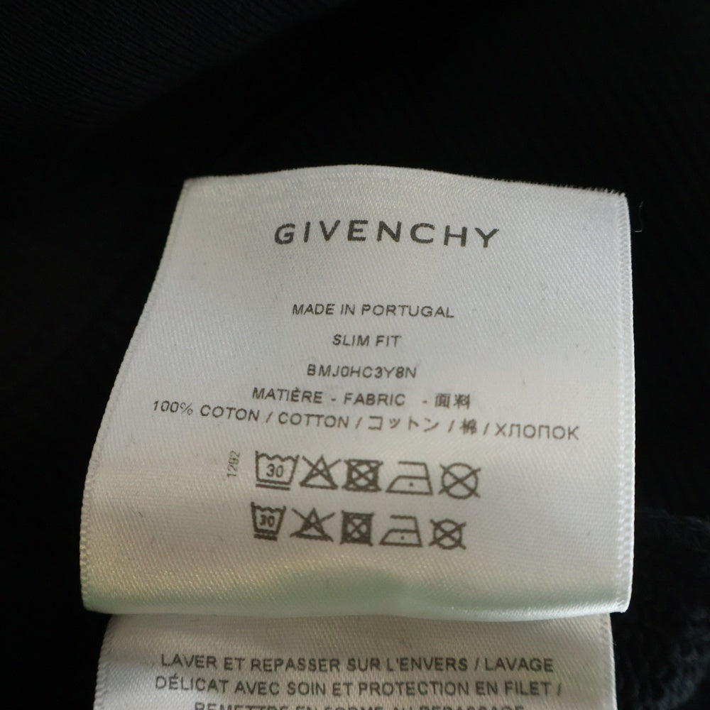 GIVENCHY(ジバンシィ) ロゴプリント プルオーバースウェットパーカー フーディー ブラック
