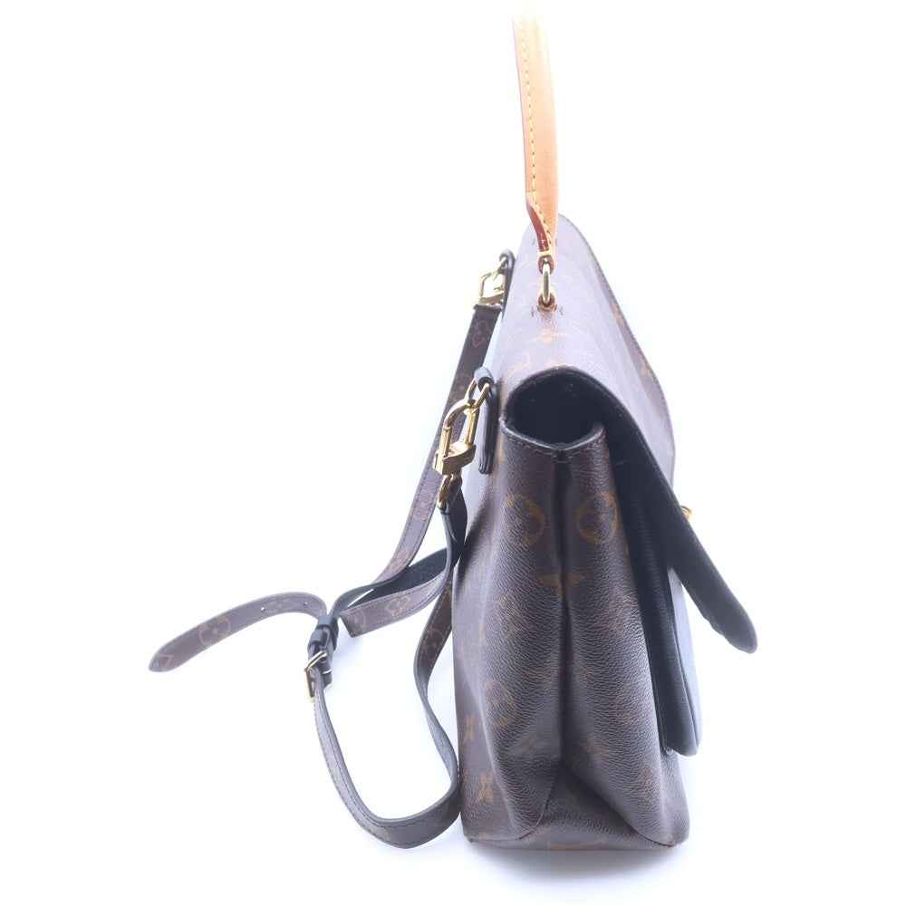 LOUIS VUITTON(ルイヴィトン) モノグラム キャンバス マリニャン 2WAYバッグ ハンドバッグ ショルダーバッグ ブラウン×ブラック レザー×PVC M44259 ゴールド金具 レディース