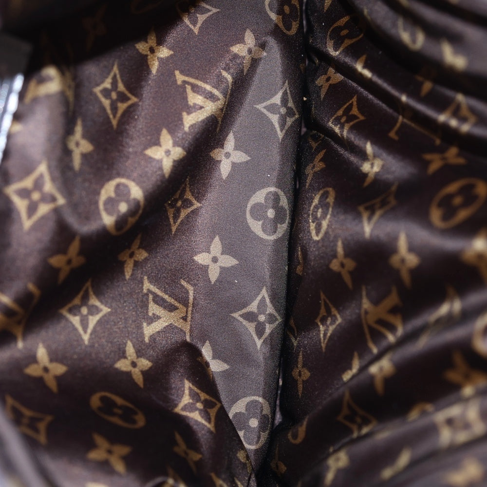 LOUIS VUITTON(ルイヴィトン) LVピロー マキシ バムバッグ リサイクルメタリックナイロン モノグラム ボディ ウエストバッグ シルバー金具 シルバー/ブラウン M20971