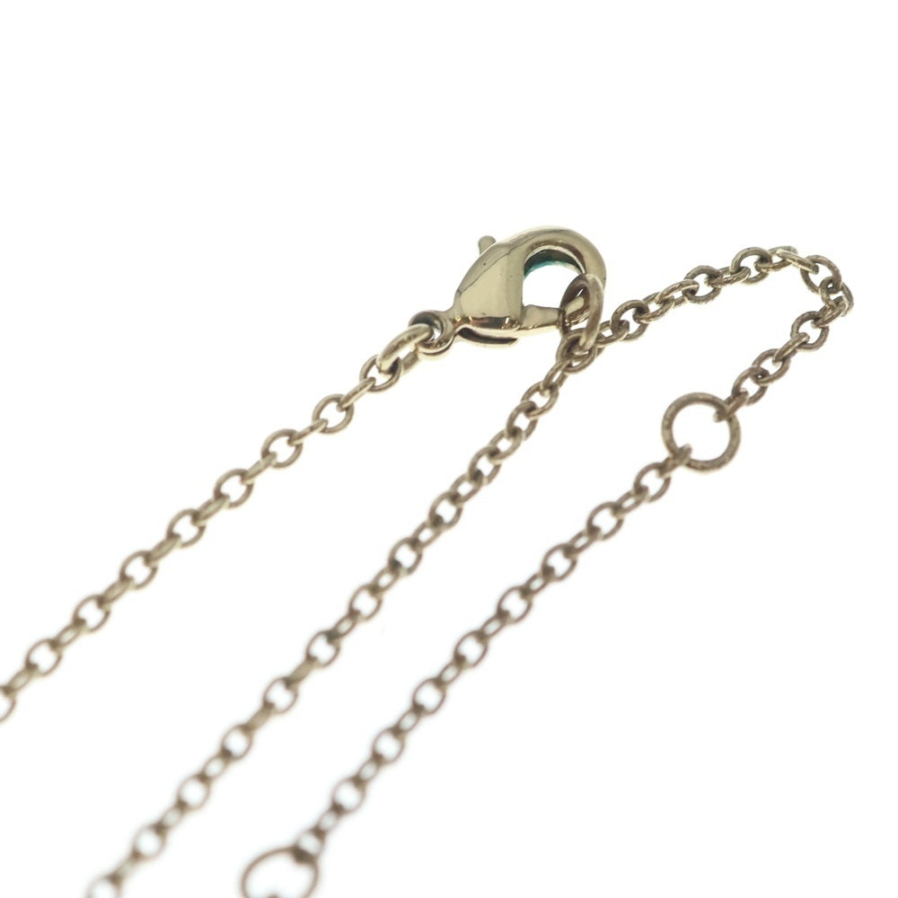 Christian Dior(クリスチャンディオール) CDロゴ ネックレス ペンダント チェーン ゴールド ラインストーン GP レディース
