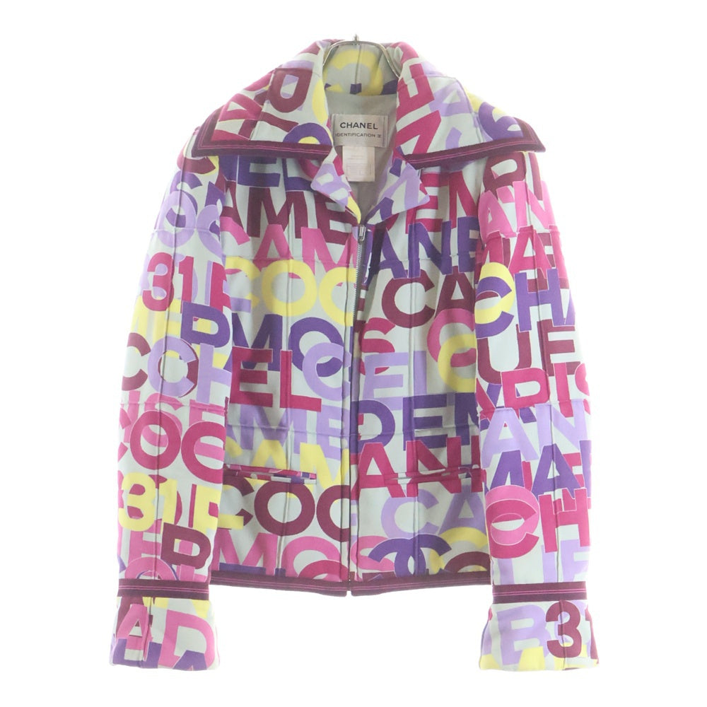 CHANEL(シャネル) 00AW CCロゴ 総柄 ジャケット アウター マルチカラー コットン P16058V08941 レディース