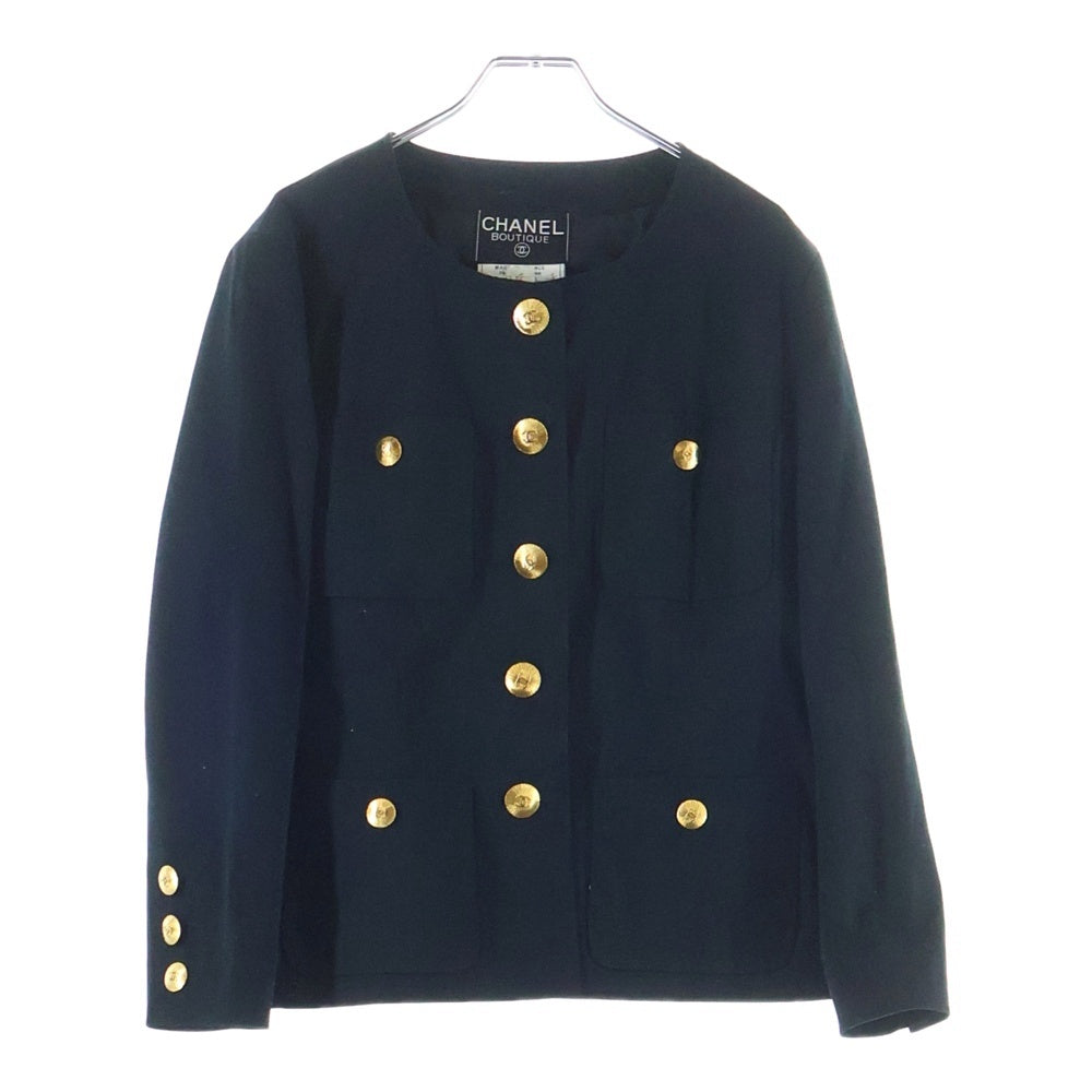 CHANEL(シャネル) ココボタン コットンジャケット ブラック レディース