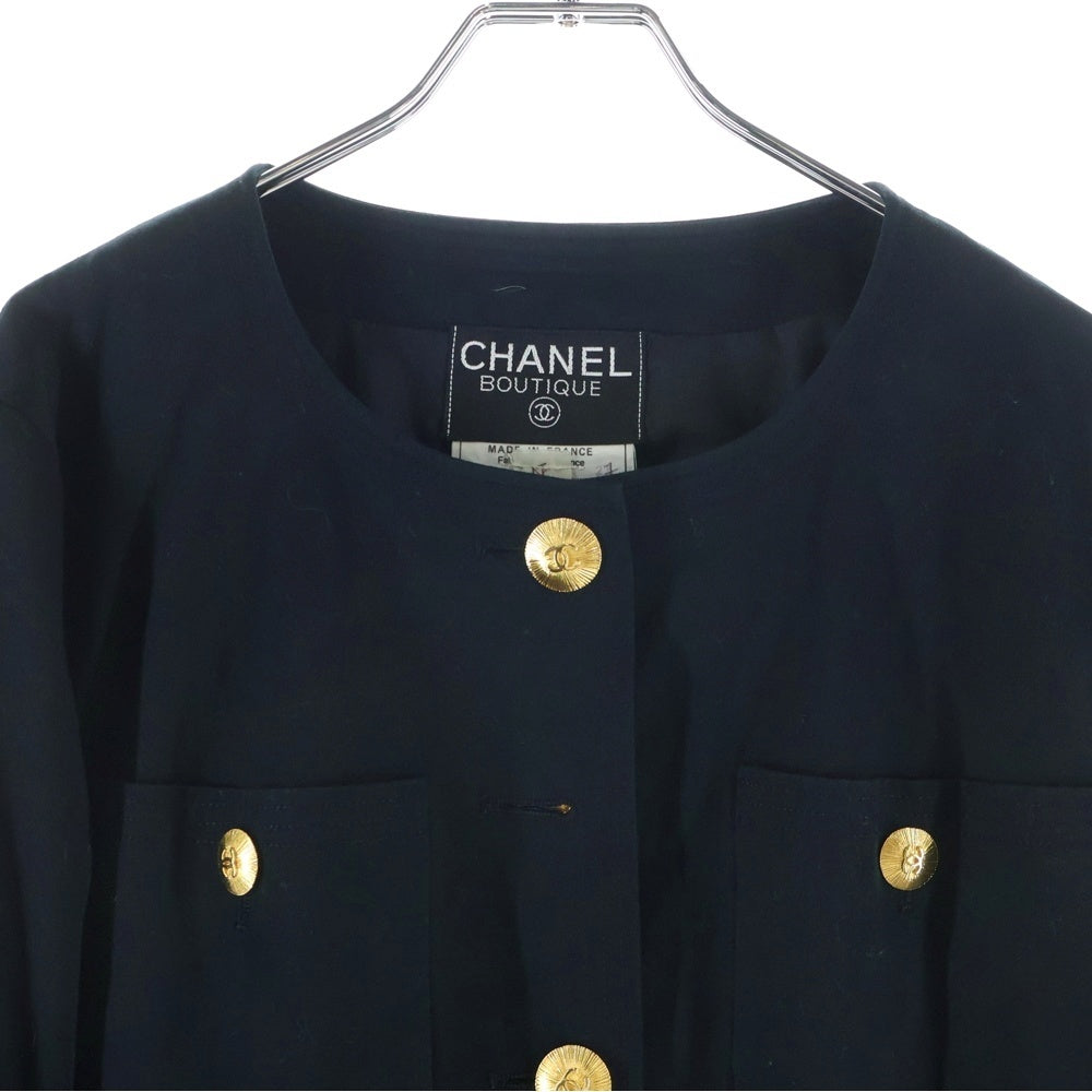 CHANEL(シャネル) ココボタン コットンジャケット ブラック レディース