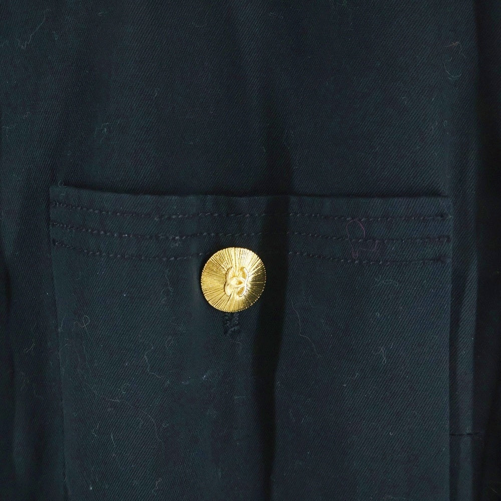 CHANEL(シャネル) ココボタン コットンジャケット ブラック レディース