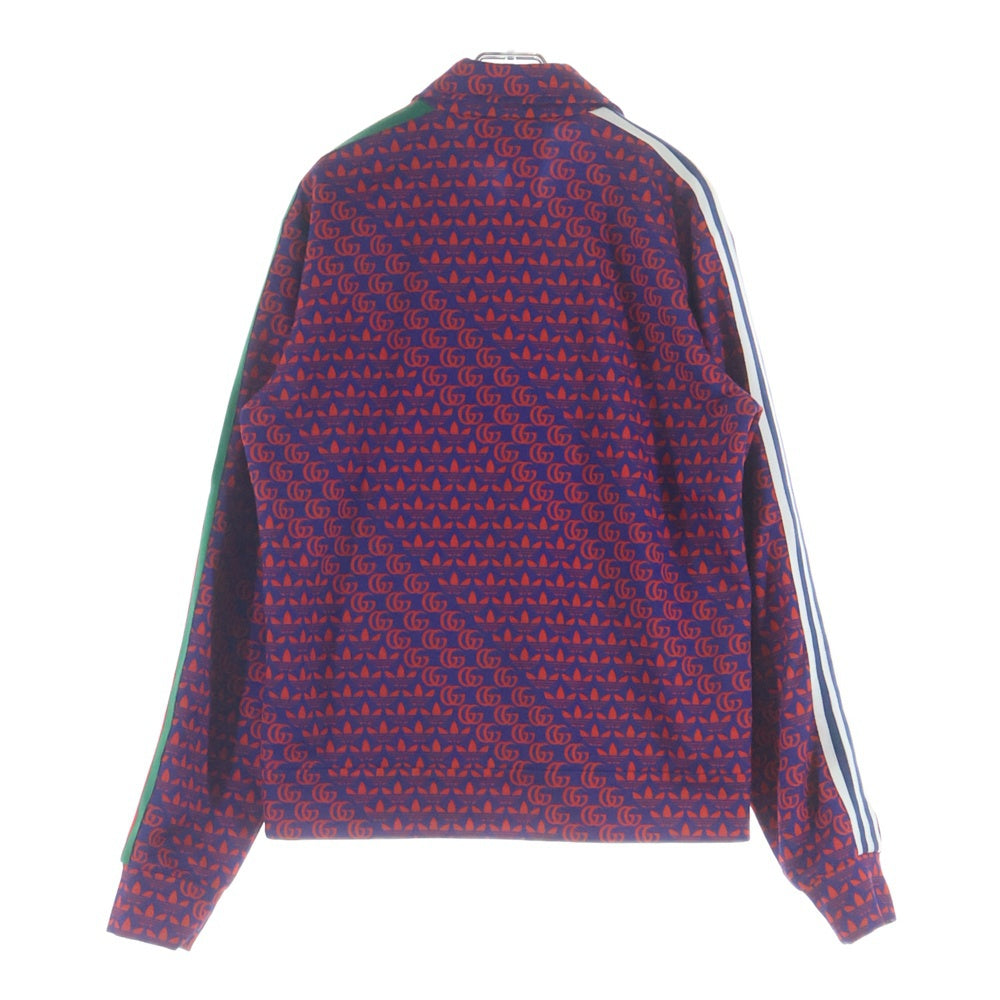 GUCCI(グッチ) 22SS GUCCI × adidas Double G and Trefoil Print Zip Up Jacket アディダス ダブルGアンドトレフォイルプリント ジップアップトラックジャケット 692112 XJEKV