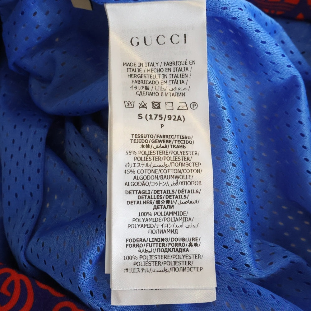 GUCCI(グッチ) 22SS GUCCI × adidas Double G and Trefoil Print Zip Up Jacket アディダス ダブルGアンドトレフォイルプリント ジップアップトラックジャケット 692112 XJEKV