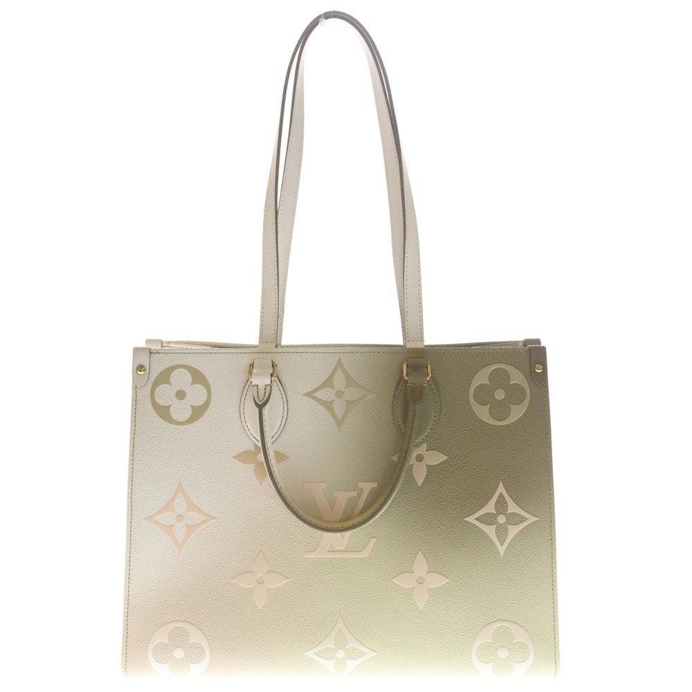 LOUIS VUITTON(ルイヴィトン) モノグラムスプリングインザシティ オンザゴー MM ハンドバッグ トートバッグ ライトグリーン レザー M20510 ゴールド金具 レディース