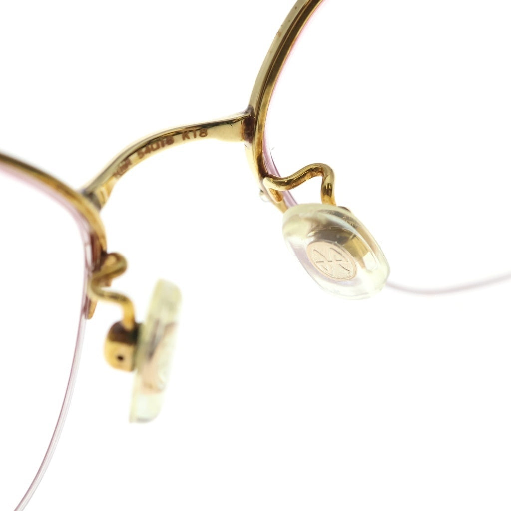 LEONARD(レオナール) K18 フレーム アイウェア ルビー ダイヤ 眼鏡 ヴィンテージ R1.10ct D0.08ct レディース