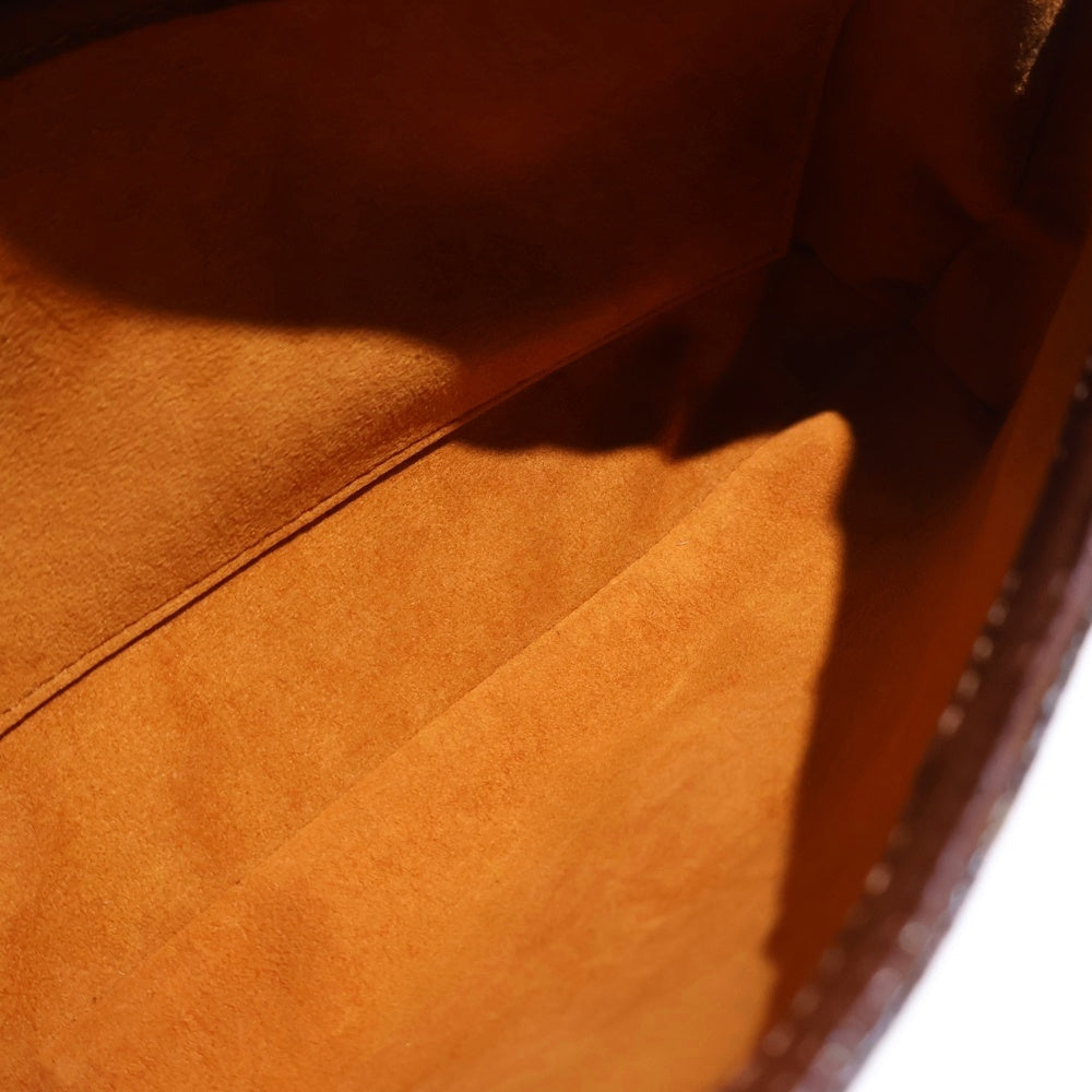 LOUIS VUITTON(ルイヴィトン) モノグラム ミュゼットタンゴ ワンショルダーバッグ ブラウン レザー×PVC M51257 ゴールド金具 レディース