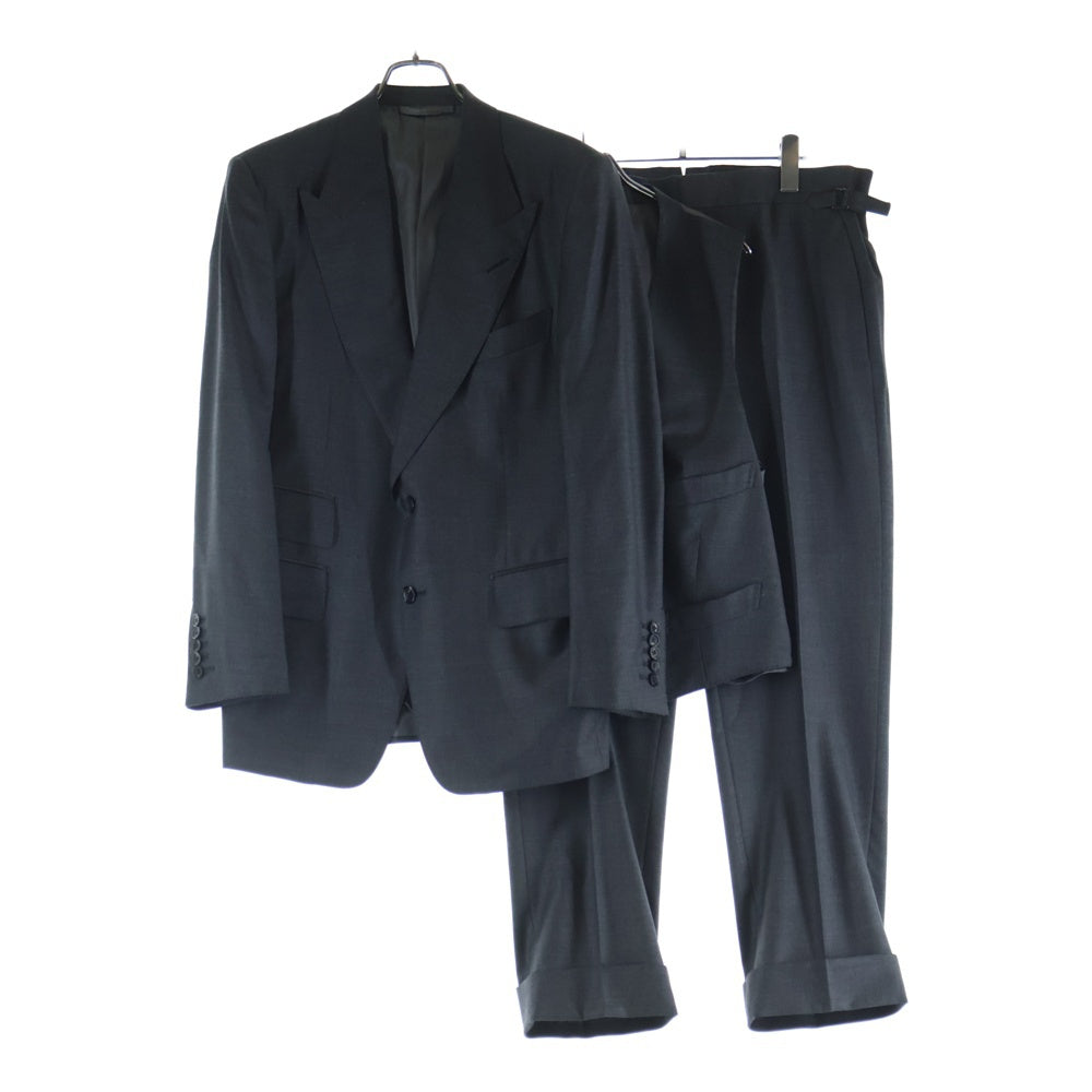 TOM FORD(トムフォード) セットアップ スーツ 3ピース ウール 2B テーラードジャケット ベスト スラックスパンツ グレー T22R01 31AL43