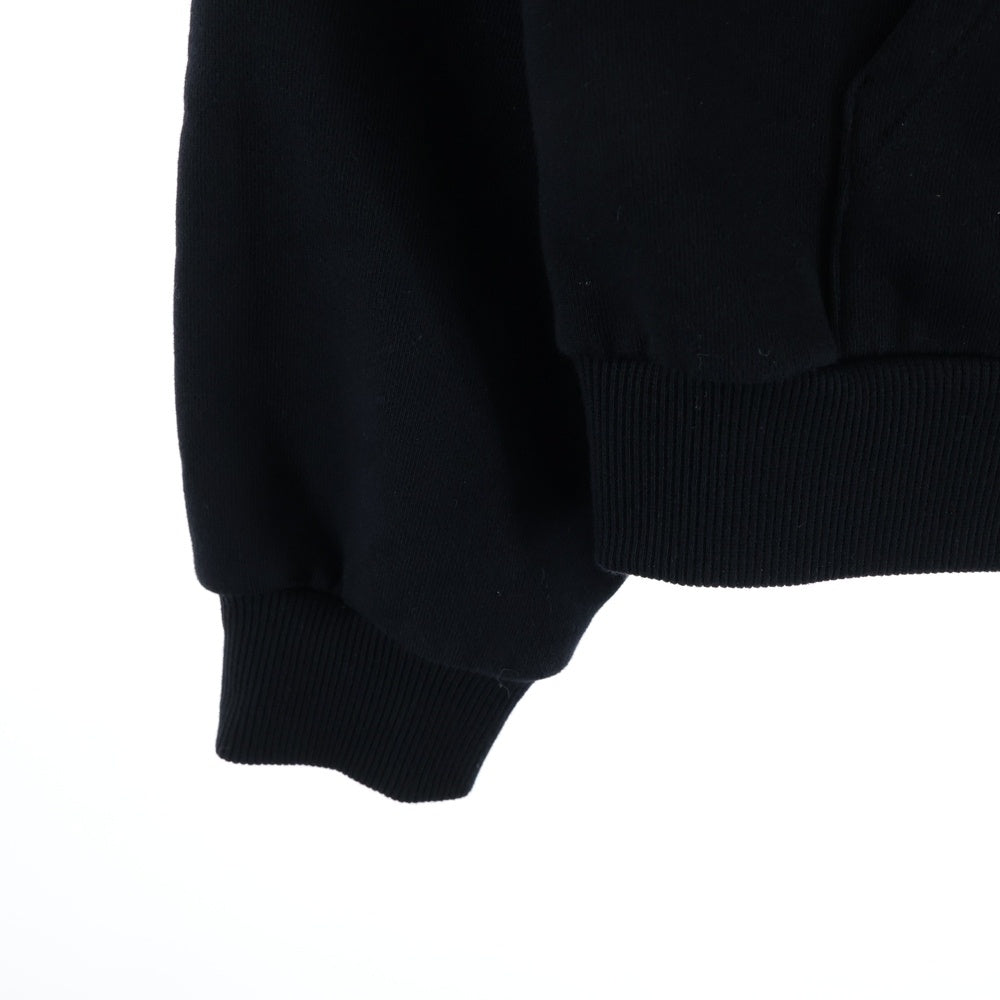 CELINE(セリーヌ) 22SS コットンフリース ルーズ ジップアップ スウェットパーカー フーディー ブラック 2Y497670Q