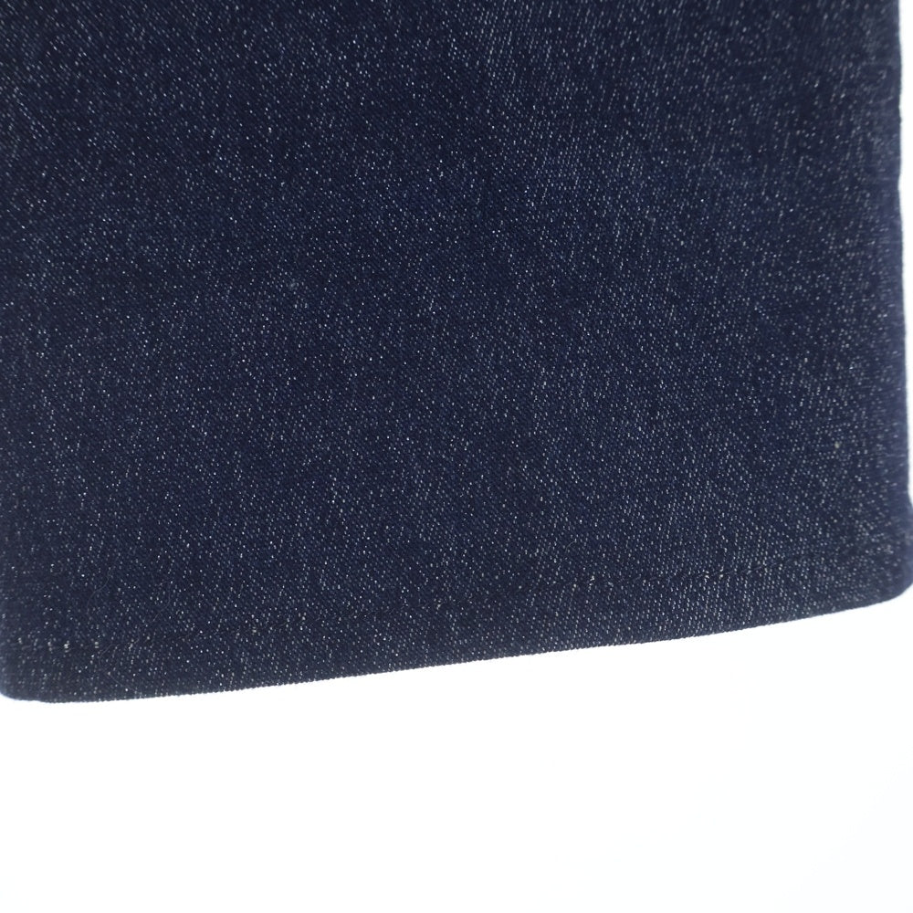 CHANEL(シャネル) 00C クルーズコレクション IDENTFICATION ラメデニム ノーカラー ジップアップ ジャケット インディゴ レディース P14592V08345