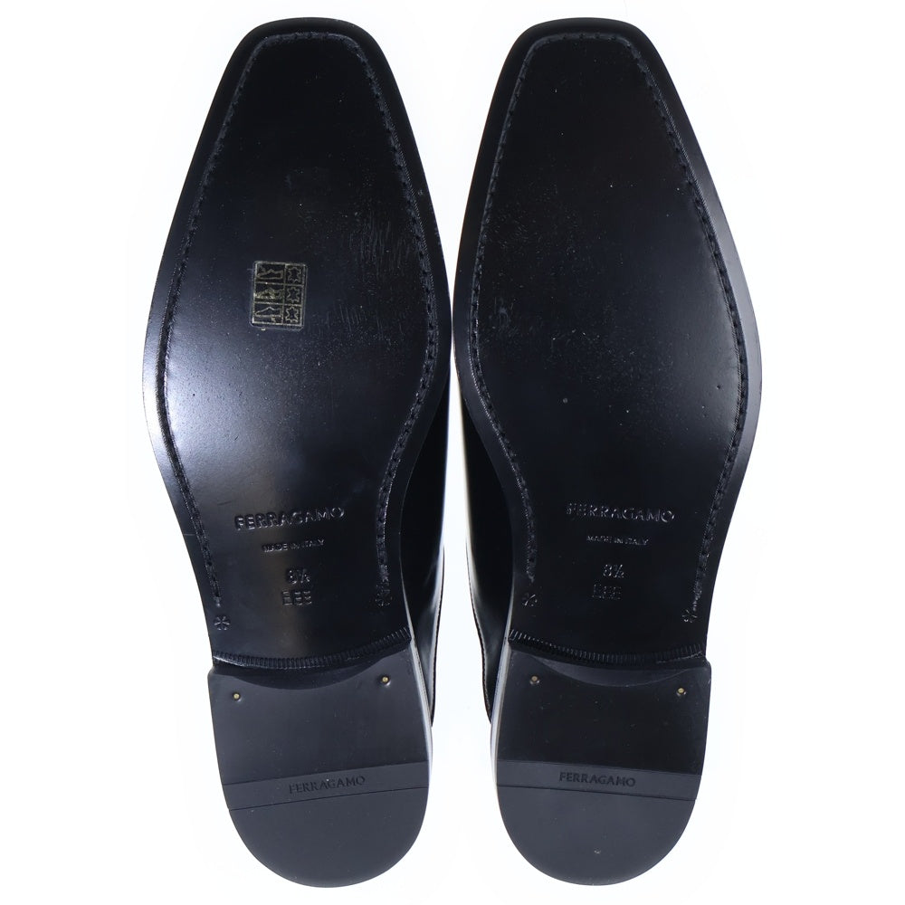 FERRAGAMO(フェラガモ) ミュール ブラック レザー スリッポン 0760485