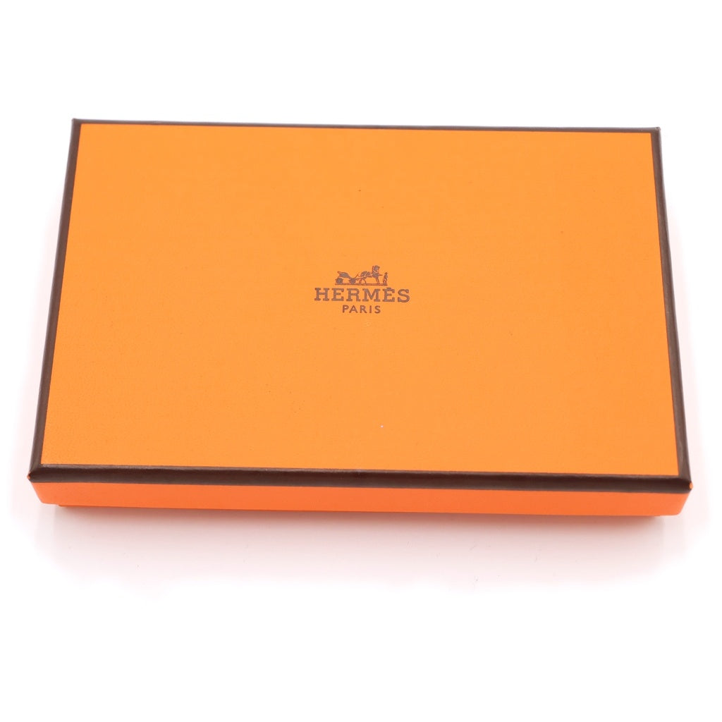 HERMES(エルメス) RMS カードケース 小物入れ グレー エバーカラー グリメイヤー シルバー金具 B刻印 レディース