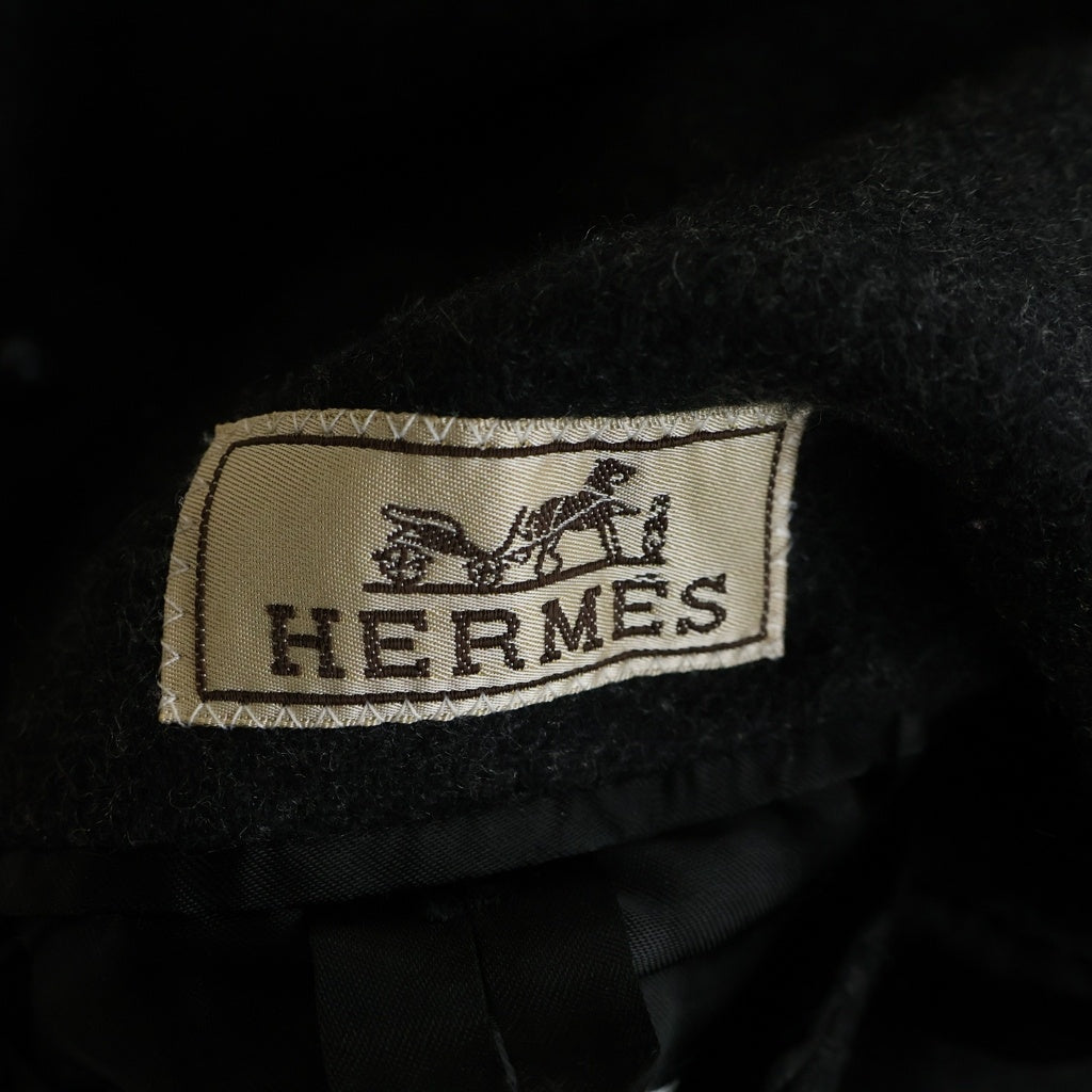 HERMES(エルメス) カシミヤ ステンカラーコート グレー PT834