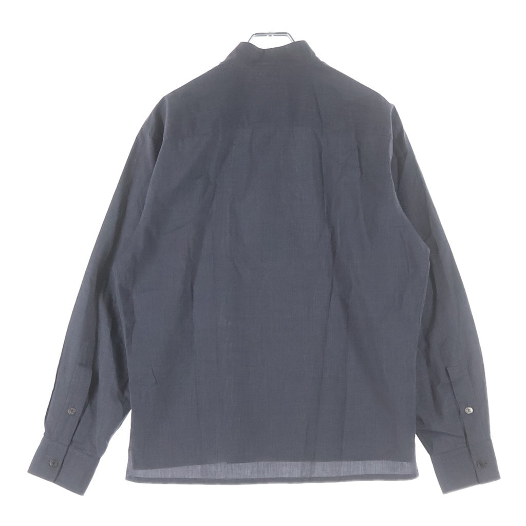 HERMES(エルメス) ハーフジップシャツ グレー コットン