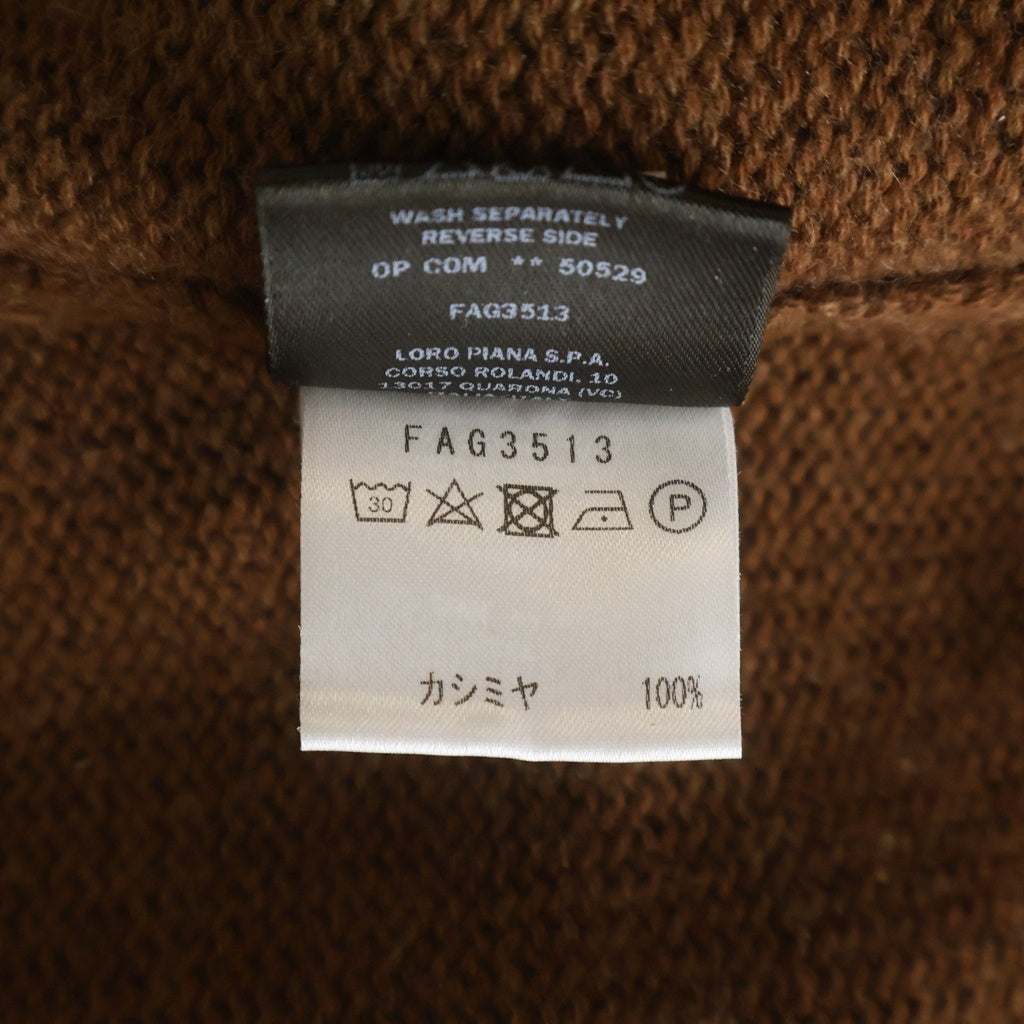 Loro Piana(ロロピアーナ) タートルネックセーター ブラウン カシミヤ