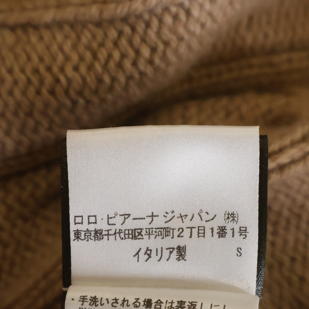 Loro Piana(ロロピアーナ) カーディガン ケーブルニット フィッシャーマン ブラウンベージュ カシミヤ