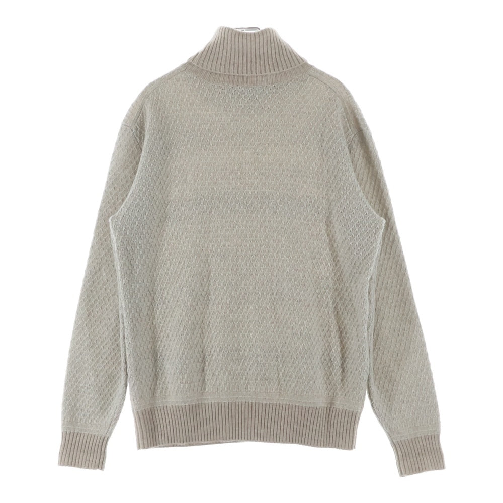 Loro Piana(ロロピアーナ) タートルネックセーター グレージュ カシミヤ×シルク